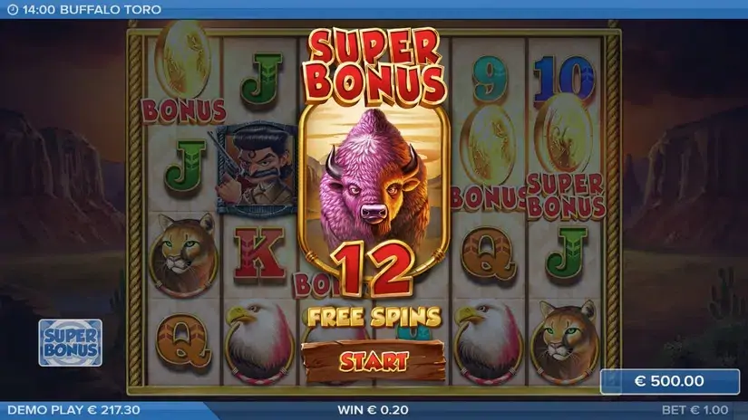 Buffalo Toro slot screenshot 7