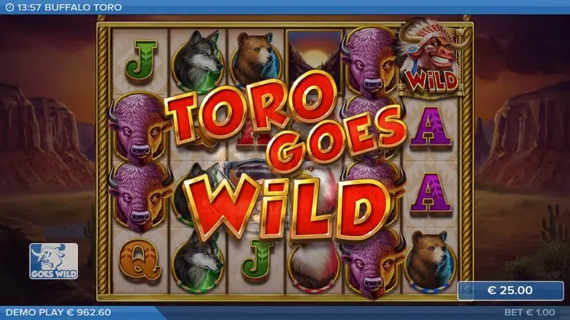 Buffalo Toro slot screenshot 3