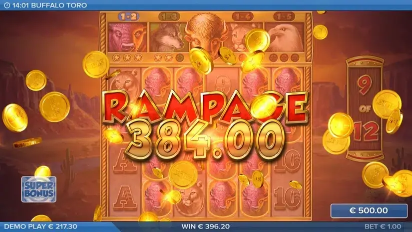 Buffalo Toro slot screenshot 