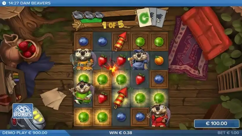 Dam Beavers slot screenshot 4