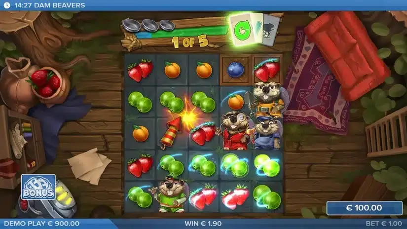 Dam Beavers slot screenshot 5