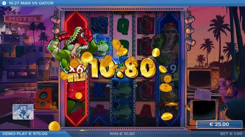 Man vs Gator slot screenshot 2