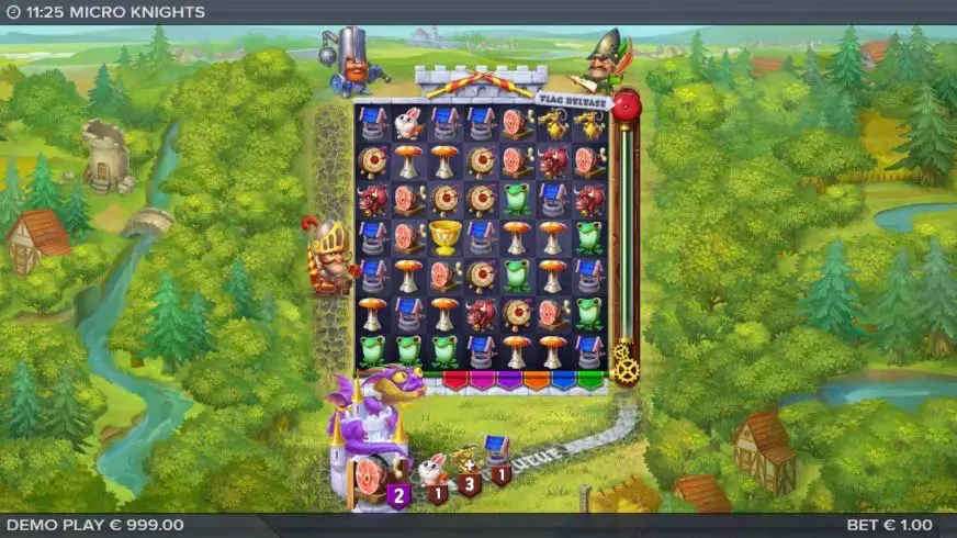 Micro Knights slot screenshot 2