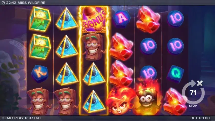 Miss Wildfire slot screenshot 2