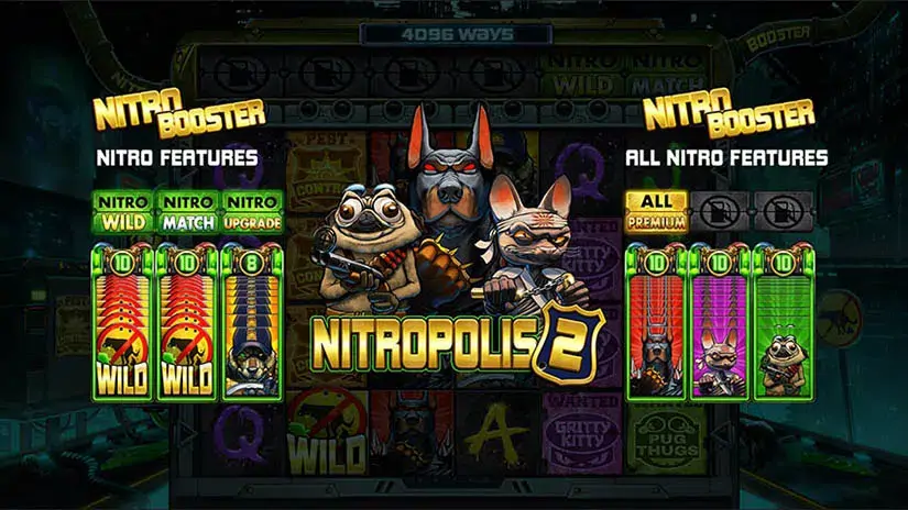 Nitropolis 2 slot screenshot 