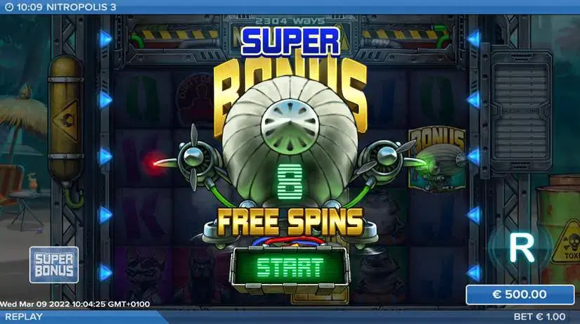 Nitropolis 3 slot screenshot 2