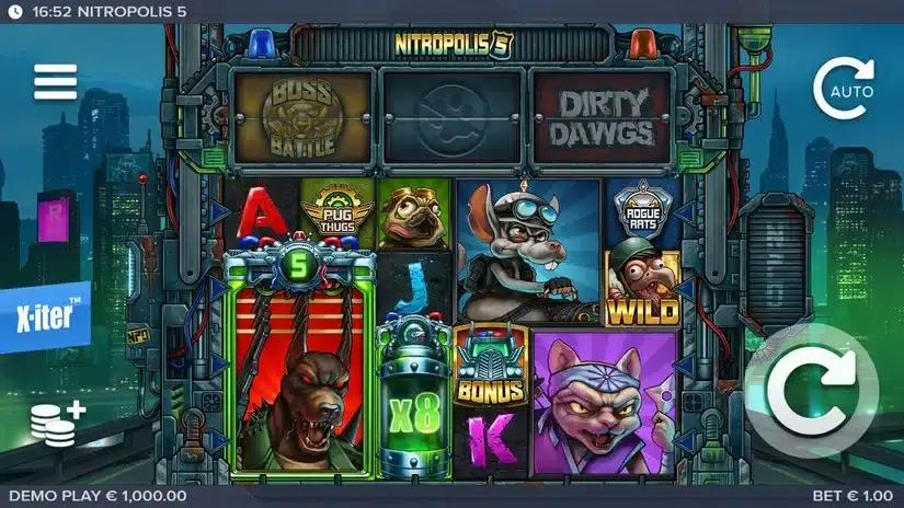 Nitropolis 5 slot screenshot 