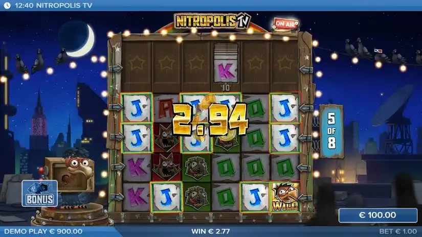 Nitropolis TV slot screenshot 4