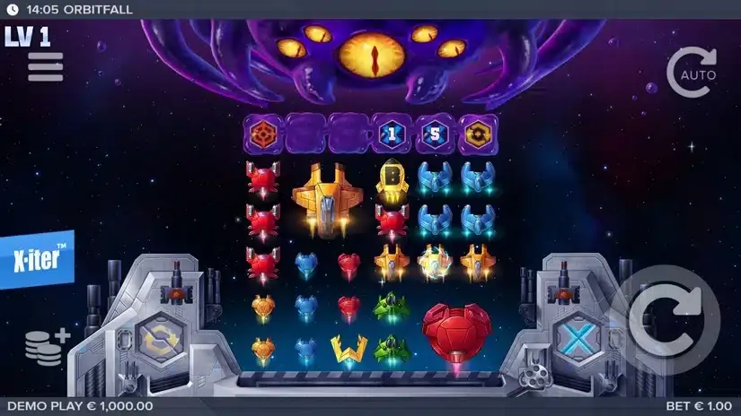 Orbitfall slot screenshot 