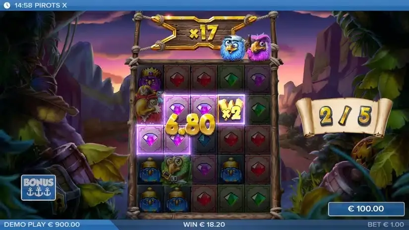 Pirots X slot screenshot 