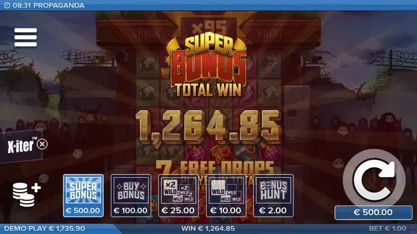 Propaganda slot screenshot 