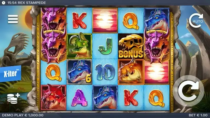 Rex Stampede slot screenshot 