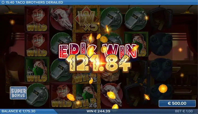 Taco Brothers Derailed slot screenshot 6