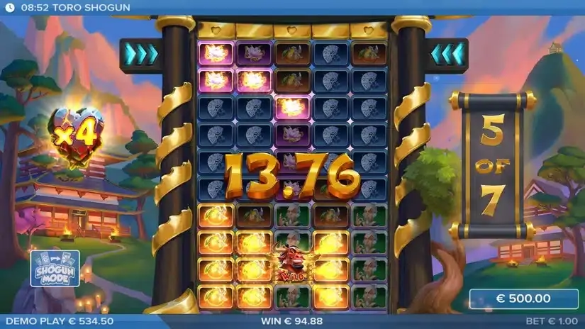 Toro Shogun slot screenshot 4