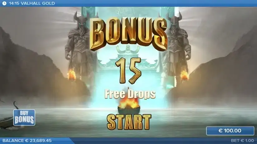 Valhall Gold slot screenshot 4