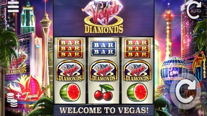 Vegas Diamonds slot screenshot 