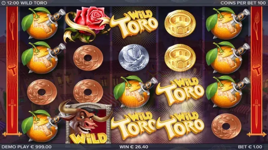 Wild Toro slot screenshot 