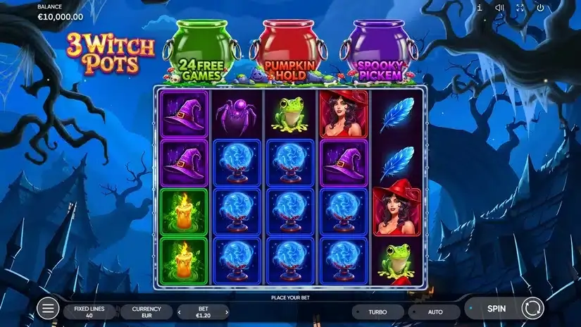 3 Witch Pots slot screenshot 