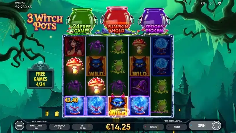 3 Witch Pots slot screenshot 