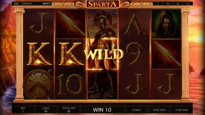 Almighty Sparta slot screenshot 3