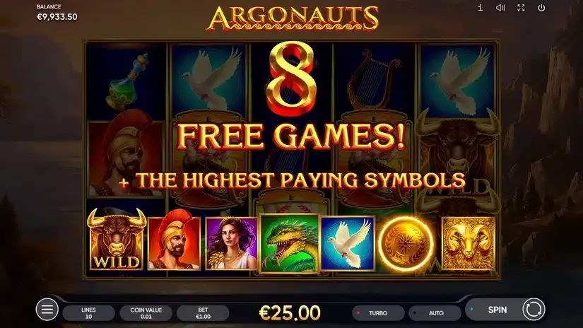 Argonauts slot screenshot 5