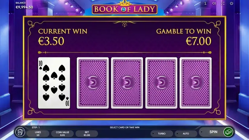Book of Lady slot screenshot 3