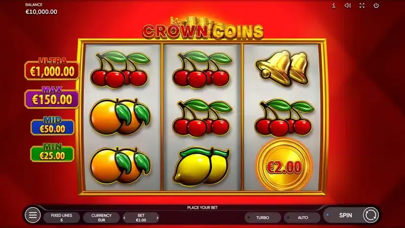 Crown Coins slot screenshot 1