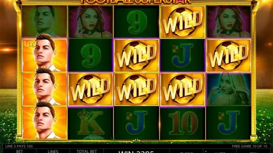 Football Superstar slot screenshot 2