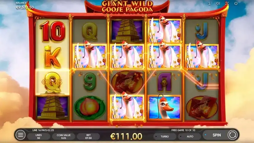 Giant Wild Goose Pagoda slot screenshot 5