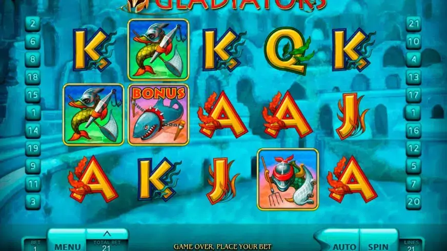 Gladiators slot screenshot 2