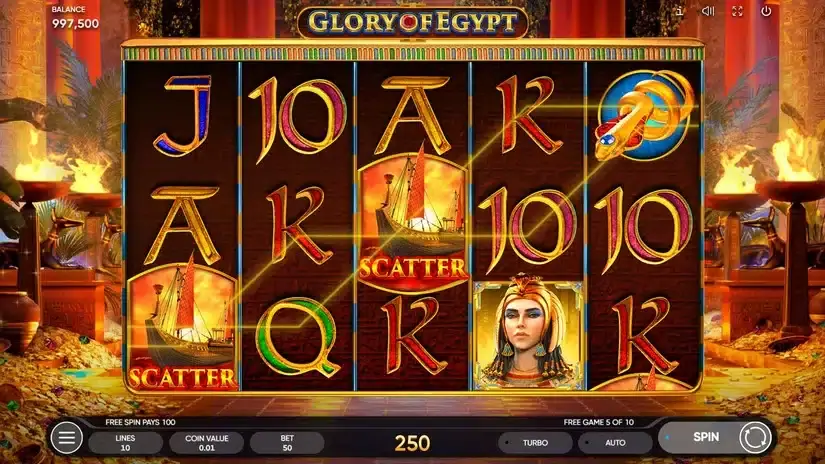 Glory of Egypt slot screenshot 7