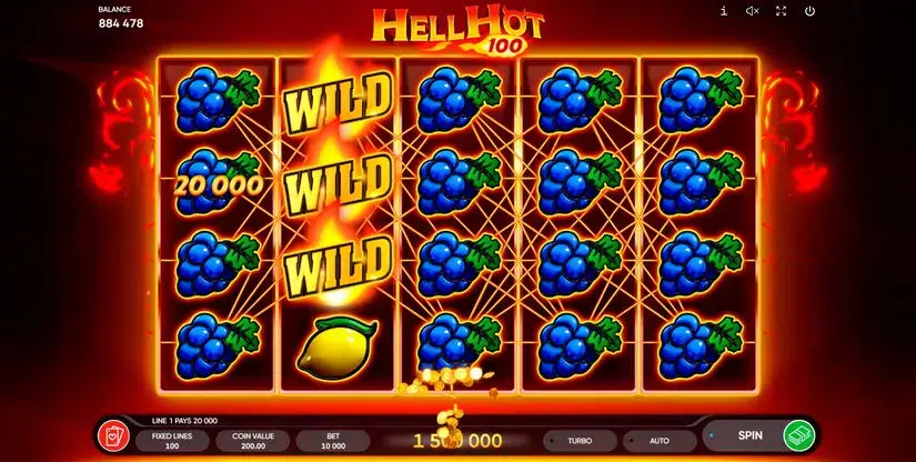 Hell Hot 100 slot screenshot 4