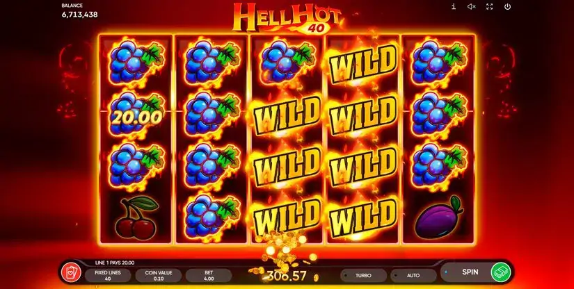 Hell Hot 40 slot screenshot 4