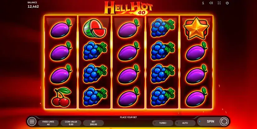 Hell Hot 40 slot screenshot 1