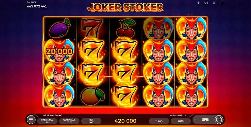 Joker Stoker slot screenshot 3