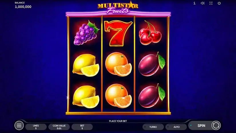 Multistar Fruits slot screenshot 