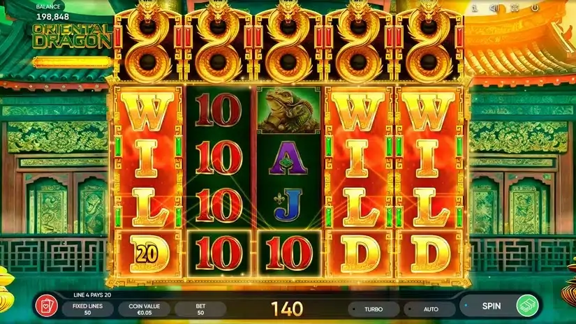 Oriental Dragon slot screenshot 