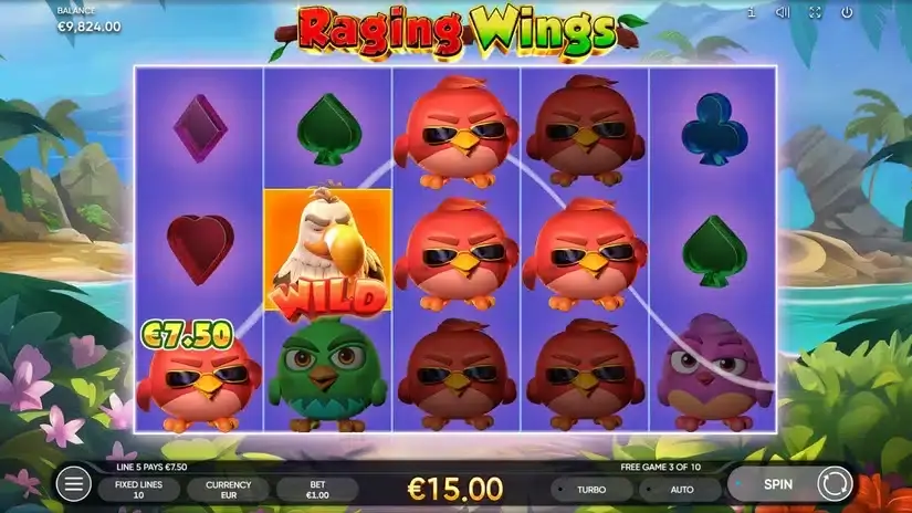 Raging Wings slot screenshot 5