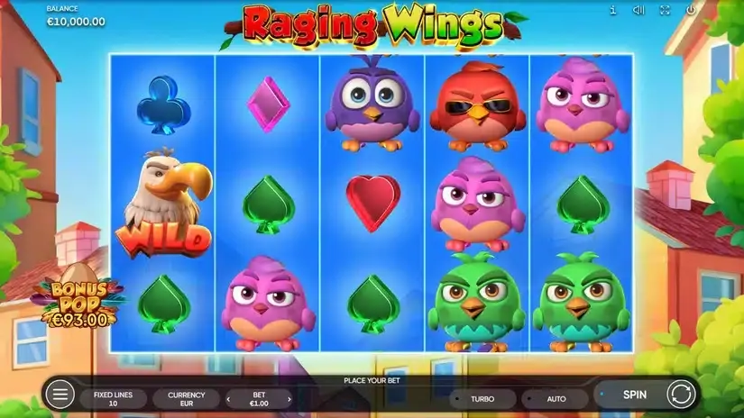 Raging Wings slot screenshot 1