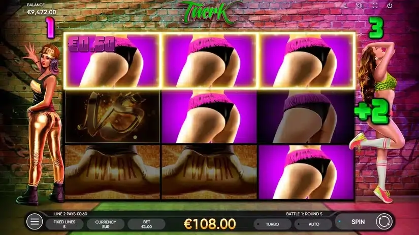 Twerk slot screenshot 