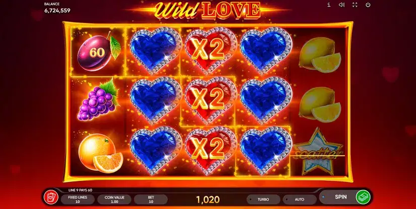 Wild Love slot screenshot 4