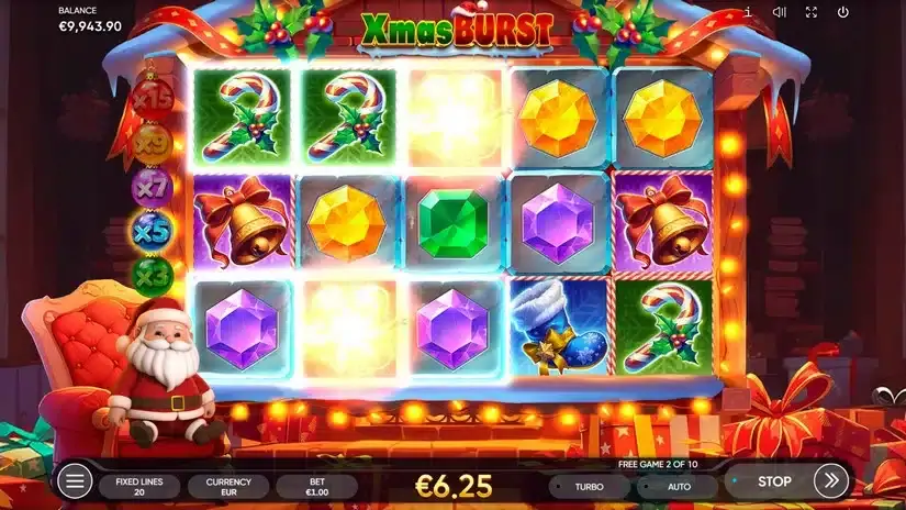 Xmas Burst slot screenshot 6