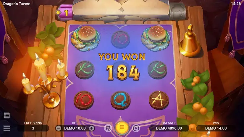 Dragon’s Tavern slot screenshot 