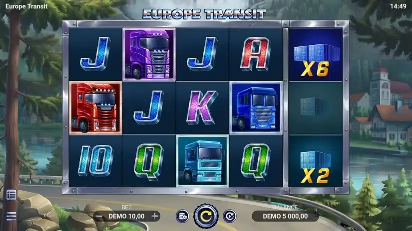 Europe Transit slot screenshot 