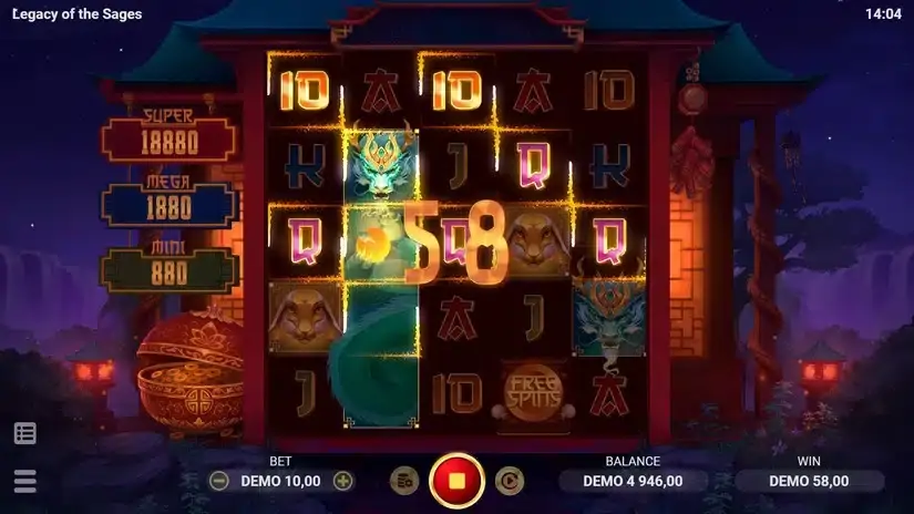 Legacy of the Sages slot screenshot 4