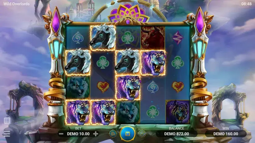 Wild Overlords slot screenshot 2