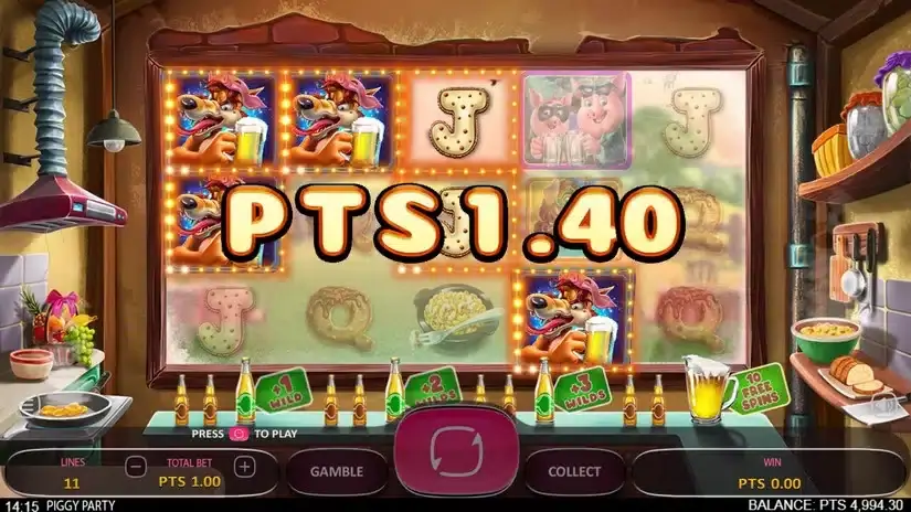 Piggy Party slot screenshot 2