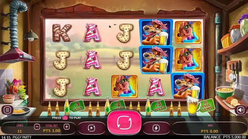 Piggy Party slot screenshot 1