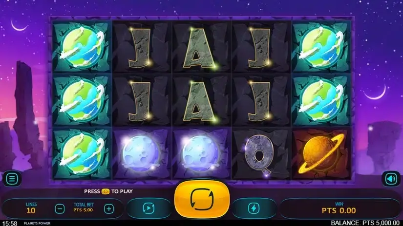 Planets Power slot screenshot 