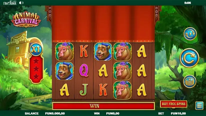 Animal Carnival slot screenshot 